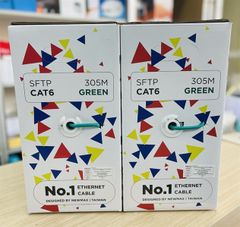 Cáp mạng Golden link 4pair SFTP Cat 6 Xanh Lá (có chống nhiễu) - LẺ