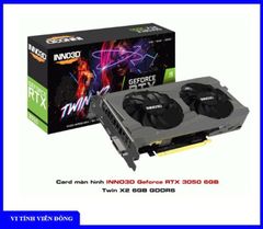 Card màn hình VGA INNO3D Geforce RTX 3050 6GB Twin X2 V2 6GB GDDR6
