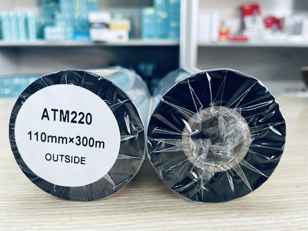 Ruy băng in mã vạch Wax Resin - 110mmx300m (ATM220)