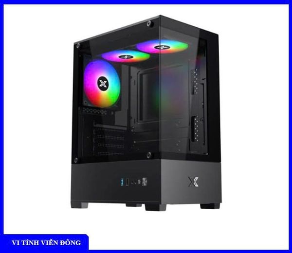 Case Xigmatek View III - M-ATX (Black) (EN90519) Tặng 3 Fan Led