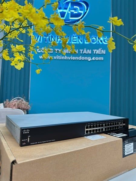 Thiết bị chuyển mạch Cisco SB SG250 -26P-K9-EU (SG250-26P 26Port Gigabit PoE Smart Switch) - Bảo hành 12 Tháng