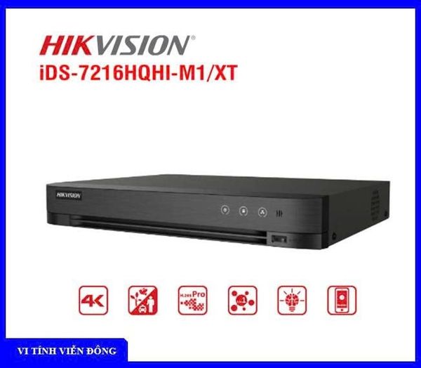 Đầu ghi 16 kênh Turbo ACUSENSE Hikvision iDS - 7216HQHI - M1/XT (IME)