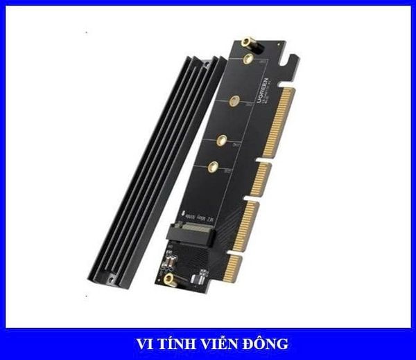 Card chuyển đổi PCI-e ra M.2 NVMe PCIe 4.0 Ugreen 30715 cao cấp (băng thông 4X)