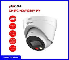 Camera IP Dome 2MP DAHUA DH-IPC- HDW1239V -PV (Đàm thoại 2 chiều, Tích hợp còi hú, Đèn LED)
