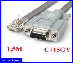 Cáp console DB9 RS232 âm sang RJ45 dài 1,5M Unitek C715GY