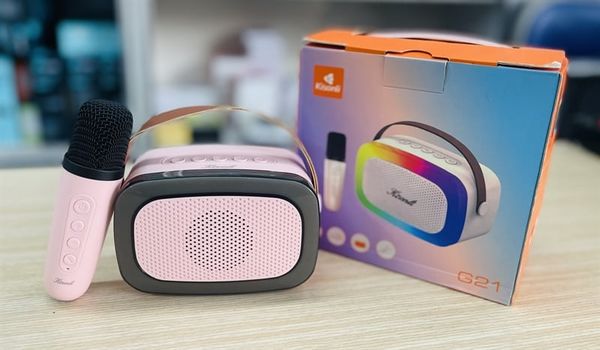Loa Bluetooth / Loa Karaoke 1 Micro G21 KISONLI (Bluetooth/TF/U/AUX / màu hồng / công suất 5W) - (BH 03 Tháng)