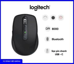 Chuột vi tính (MOUSE) không dây Logitech MX ANYWHERE 3S WIRELESS/ BLUETOOTH/ ĐEN