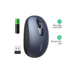 Chuột không dây 2.4G SILENT Ugreen ( MU105 / 90550 ) - Màu Midnight Blue (xanh xám)