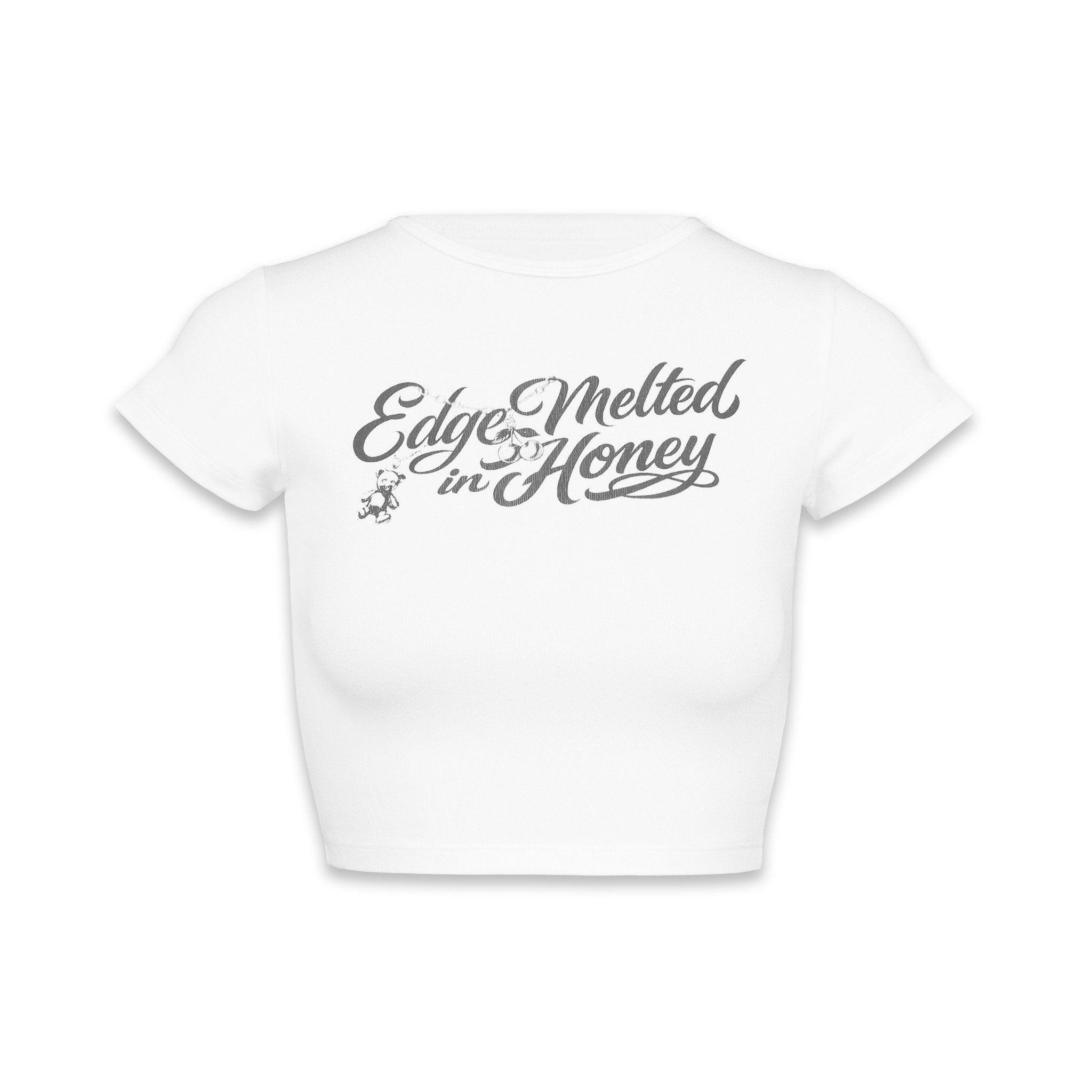  SWE MELTED EDGE CROPTOP - WHITE 