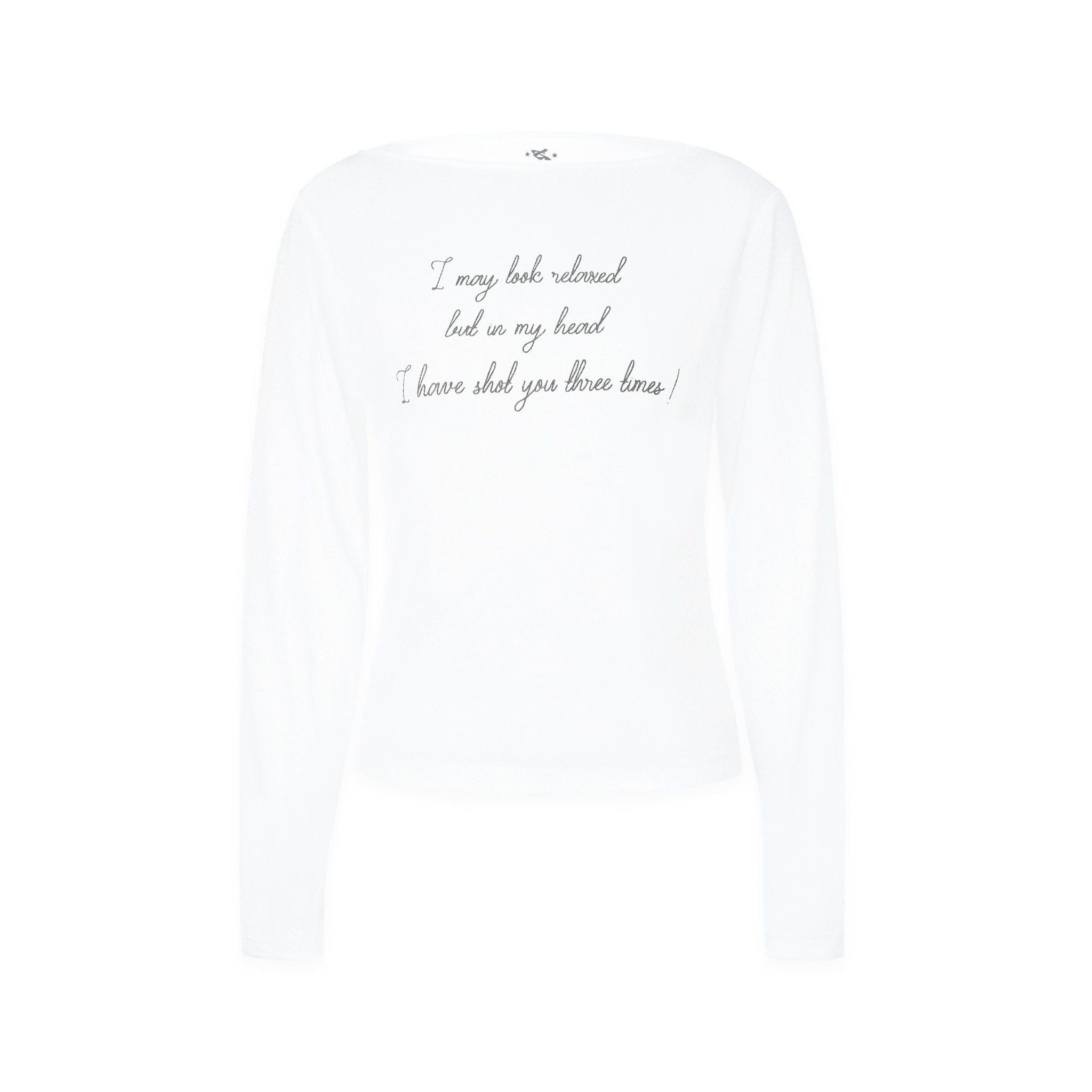  SWE HEADSHOT LS TEE - WHITE 