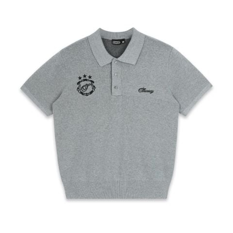  SWE KNIT POLO - GRAY 