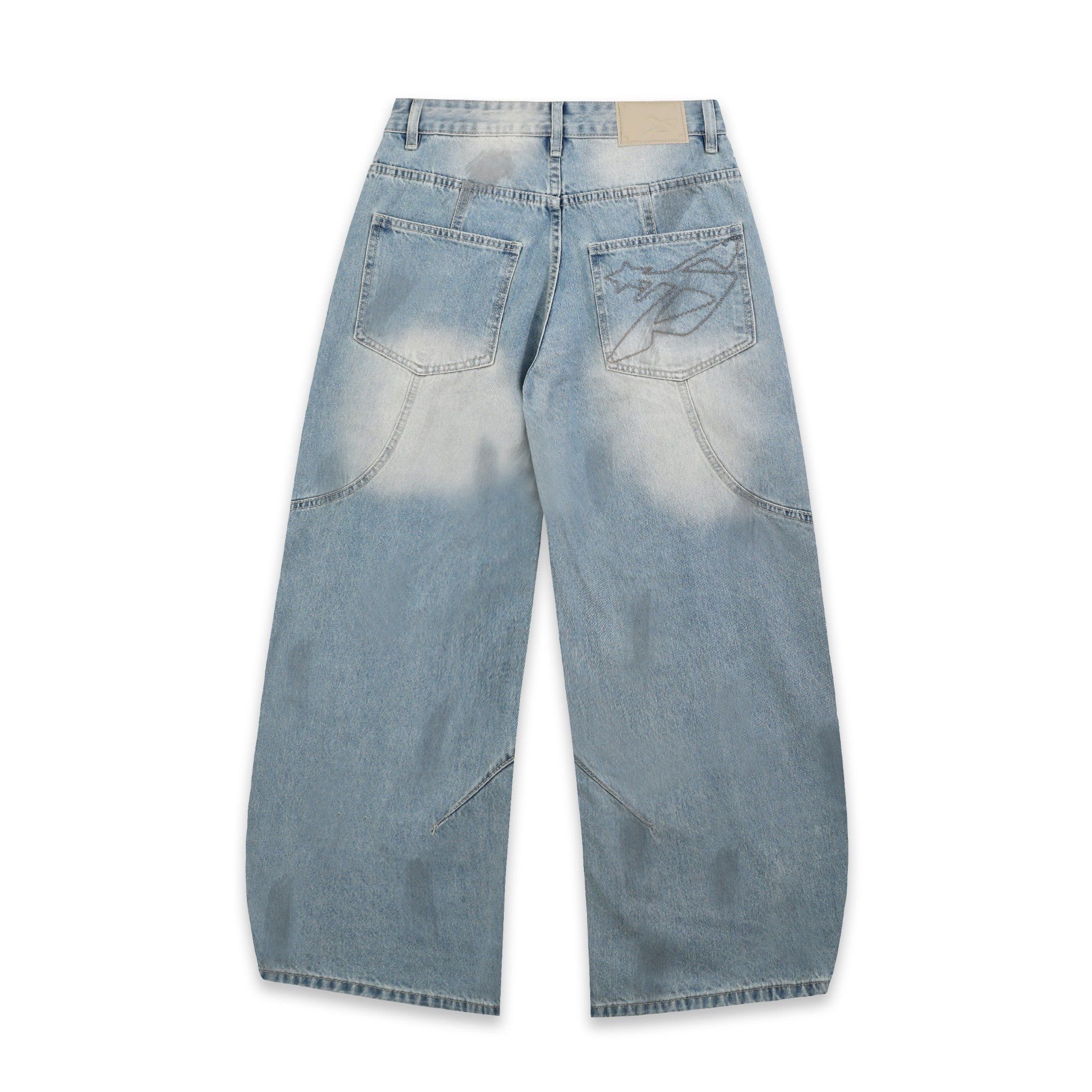  SWE ARC WIDE JEANS - WASHED BLUE 