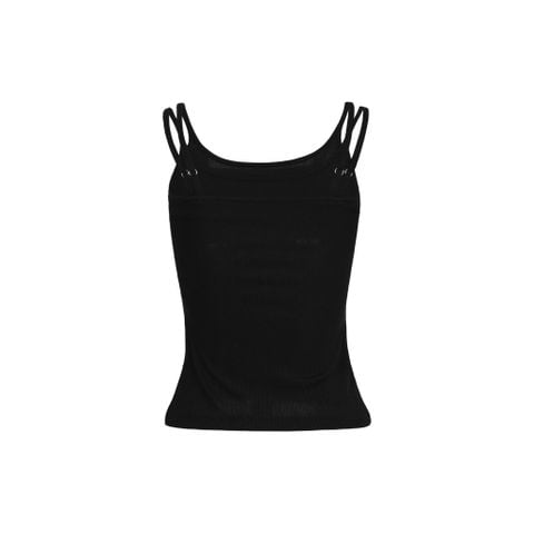  SWE DOUBLE STRAP CAMISOLE - BLACK 