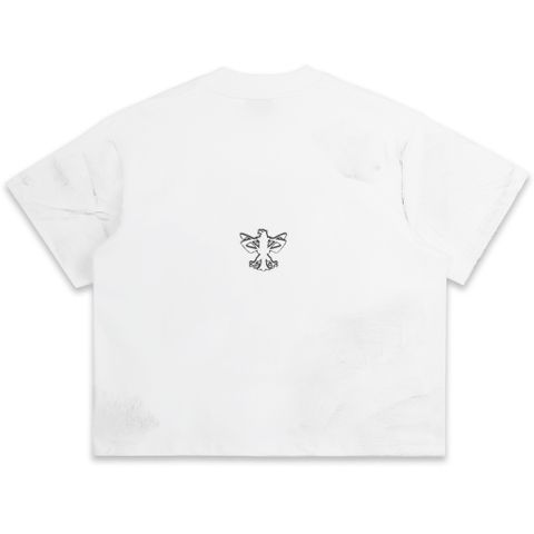  SWE CROSS BOXY TEE - WHITE 