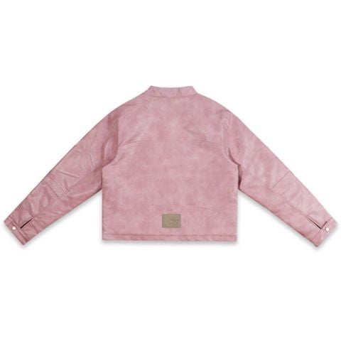  SWE BLOSSOM LEATHER JACKET - PINK 
