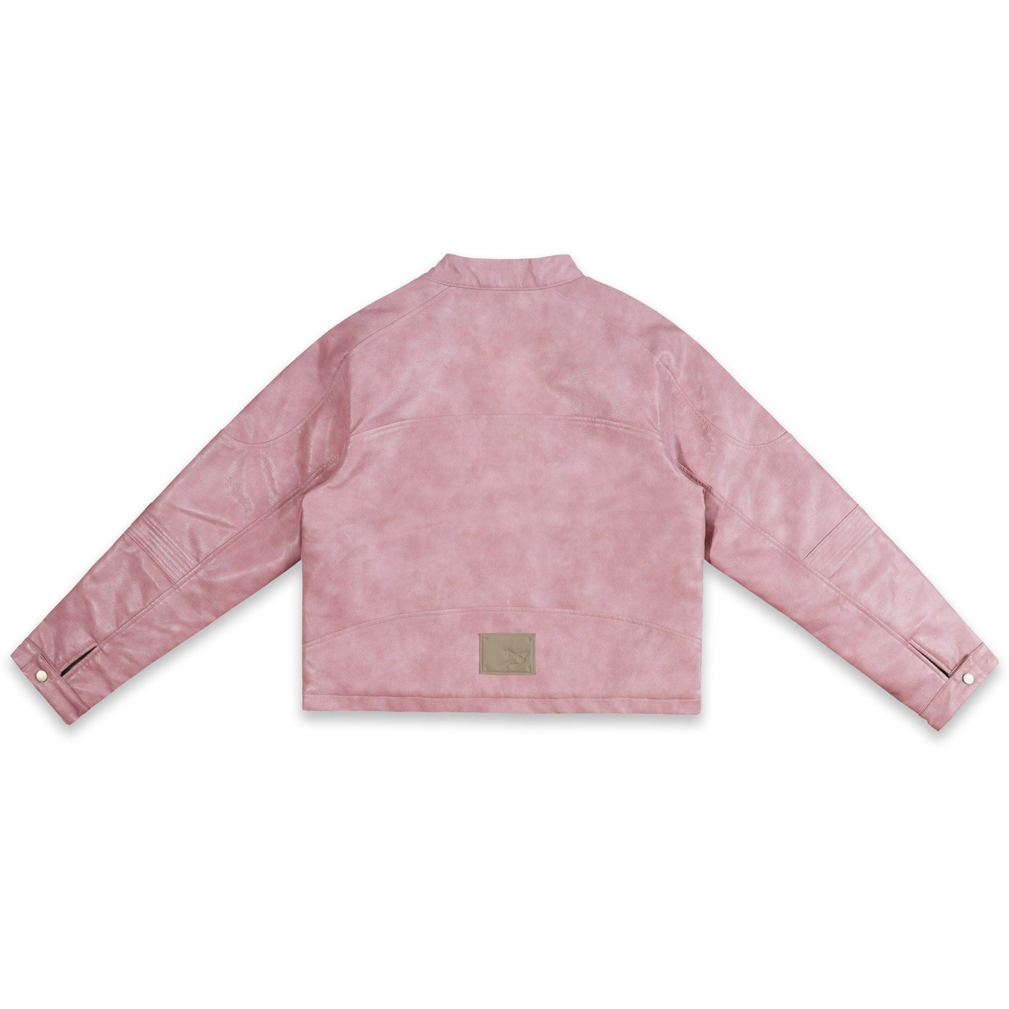  SWE BLOSSOM LEATHER JACKET - PINK 