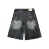  SWE INTERCUT DENIM SHORTS - WASHDED BLACK 