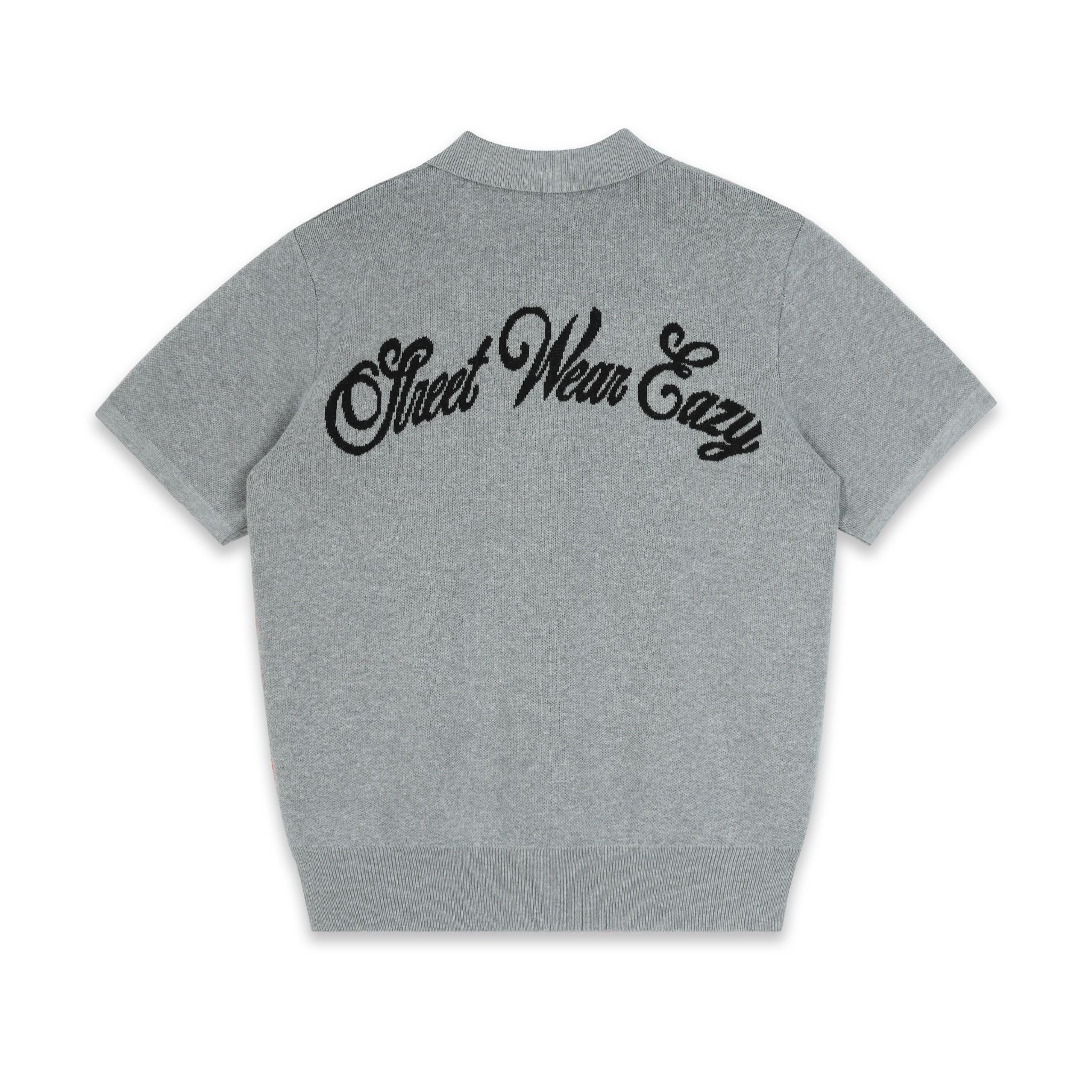  SWE KNIT POLO - GRAY 