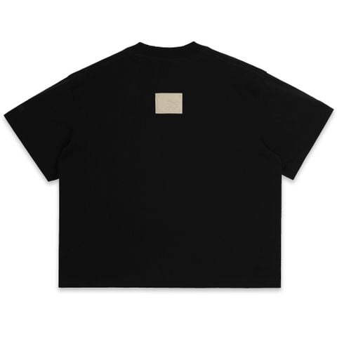  SWE RING BOXY TEE - BLACK 