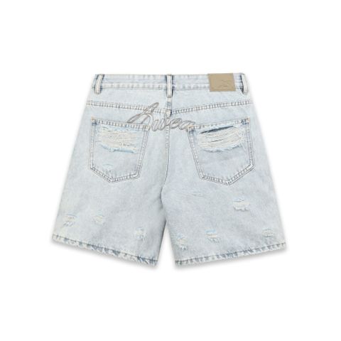  SWE KNEECRAFT DENIM SHORTS - LIGHT BLUE 