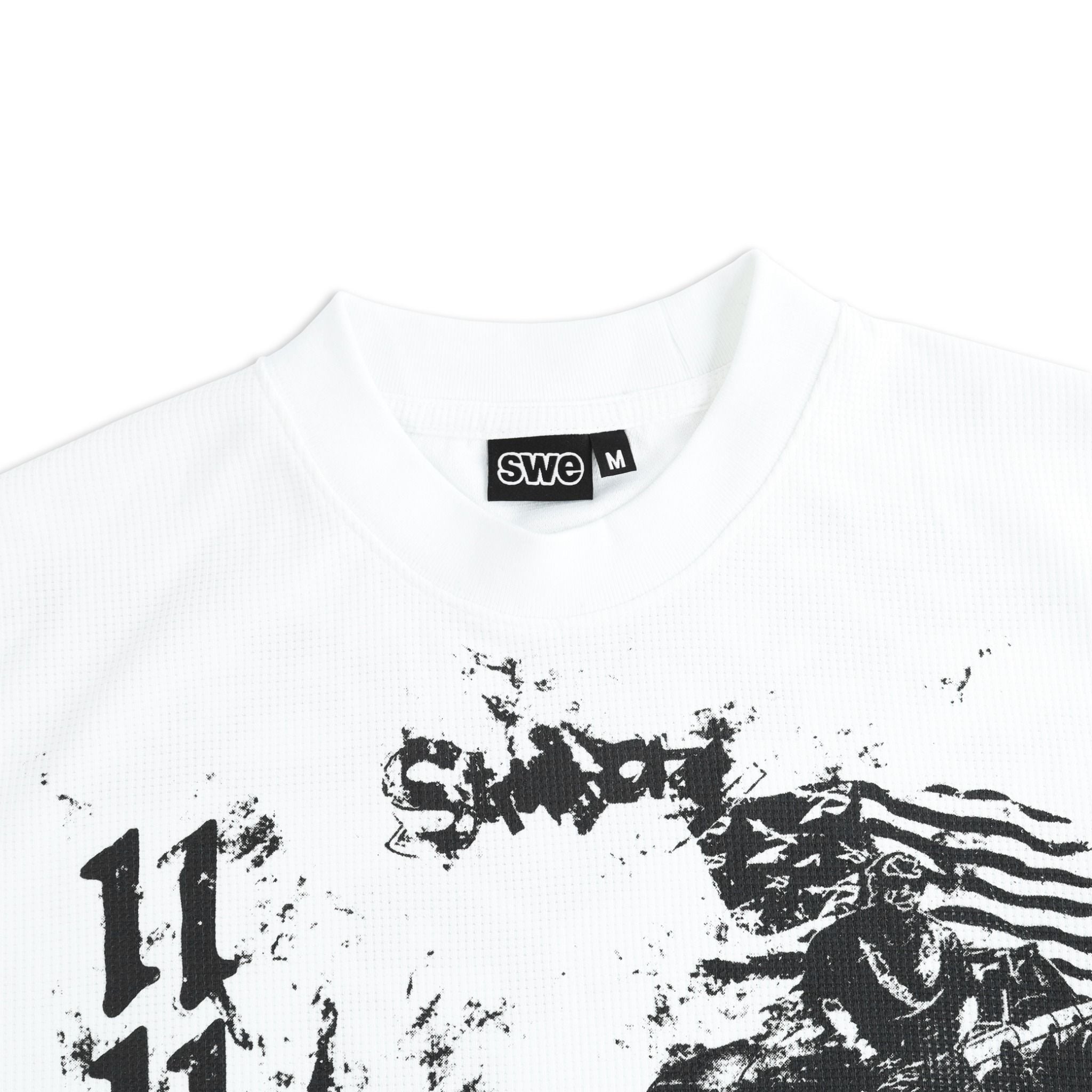  SWE ALLGAS WAFFLE L/S TEE - WHITE 