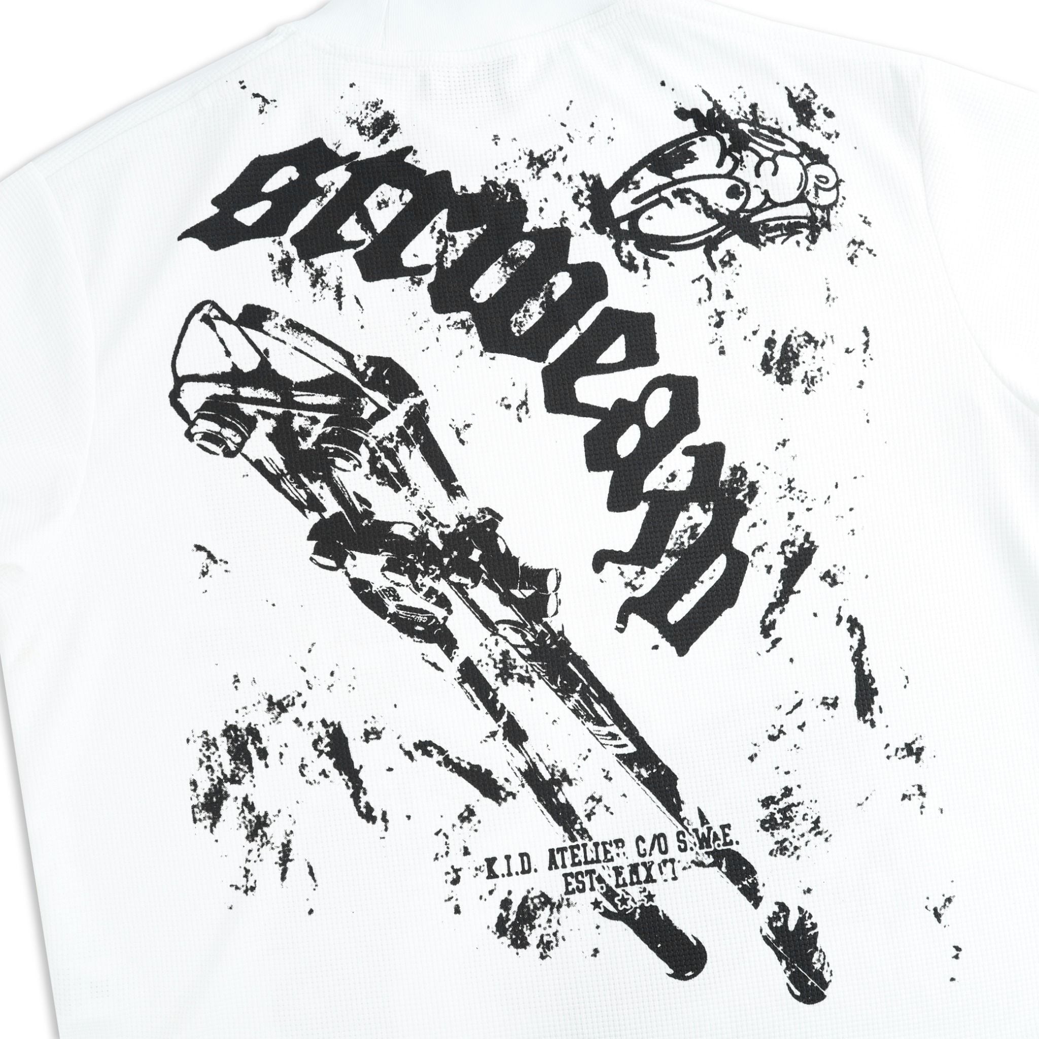  SWE ALLGAS WAFFLE L/S TEE - WHITE 