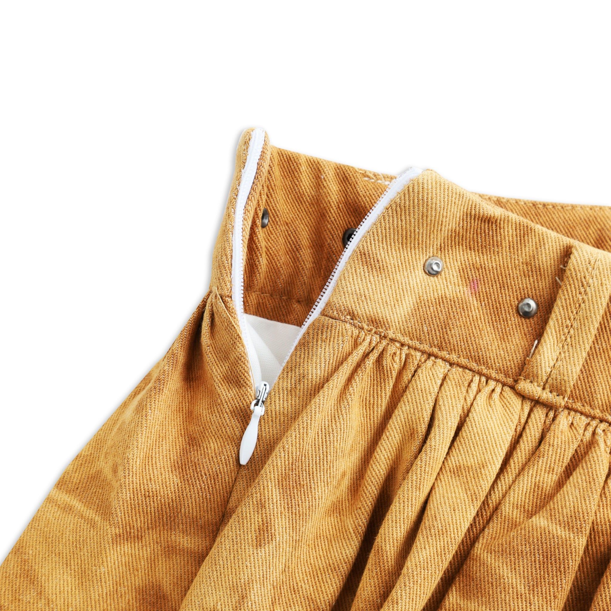  SWE RUSTED LAYER MINI SKIRT - BROWN 