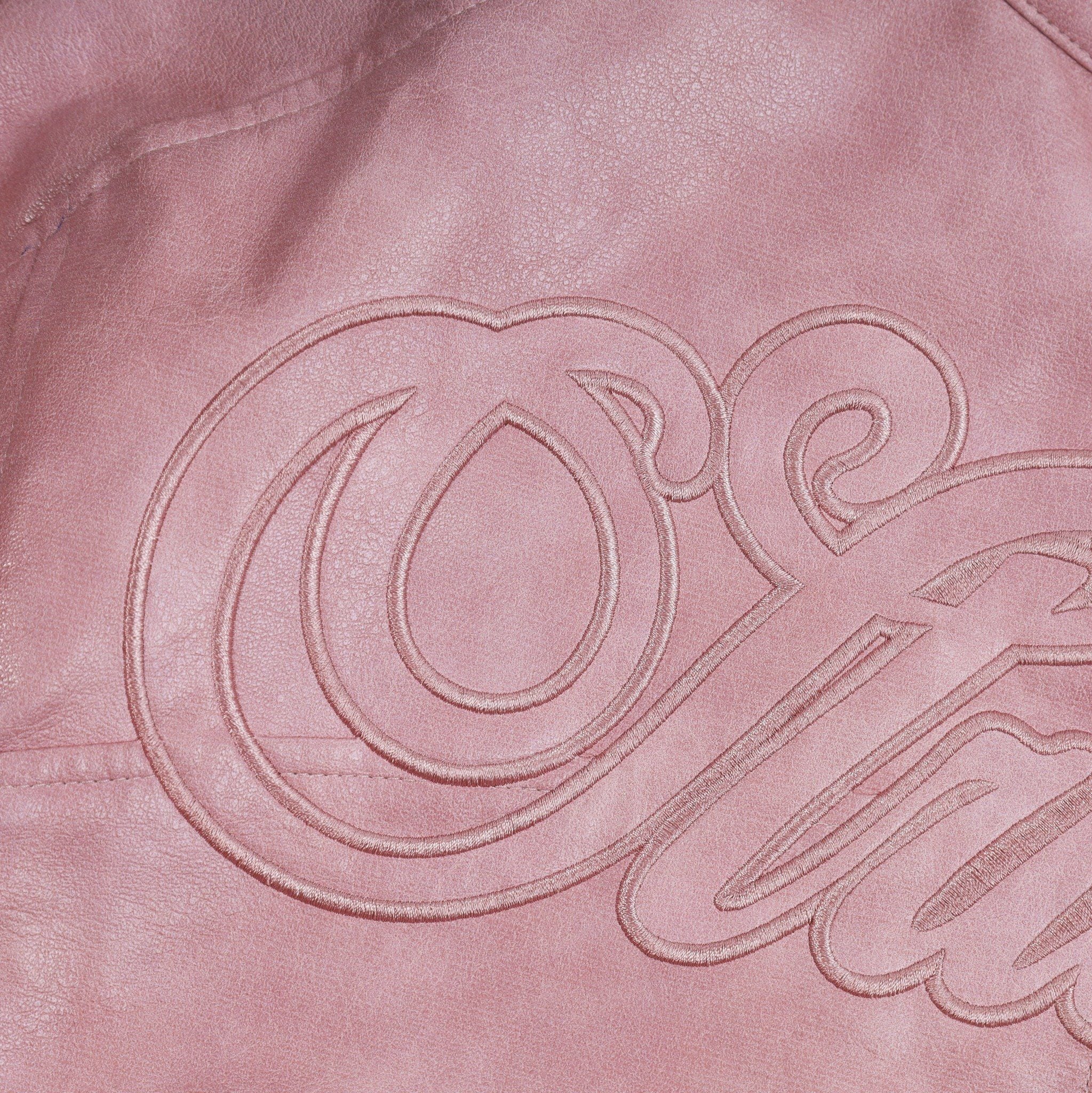  SWE BLOSSOM LEATHER JACKET - PINK 