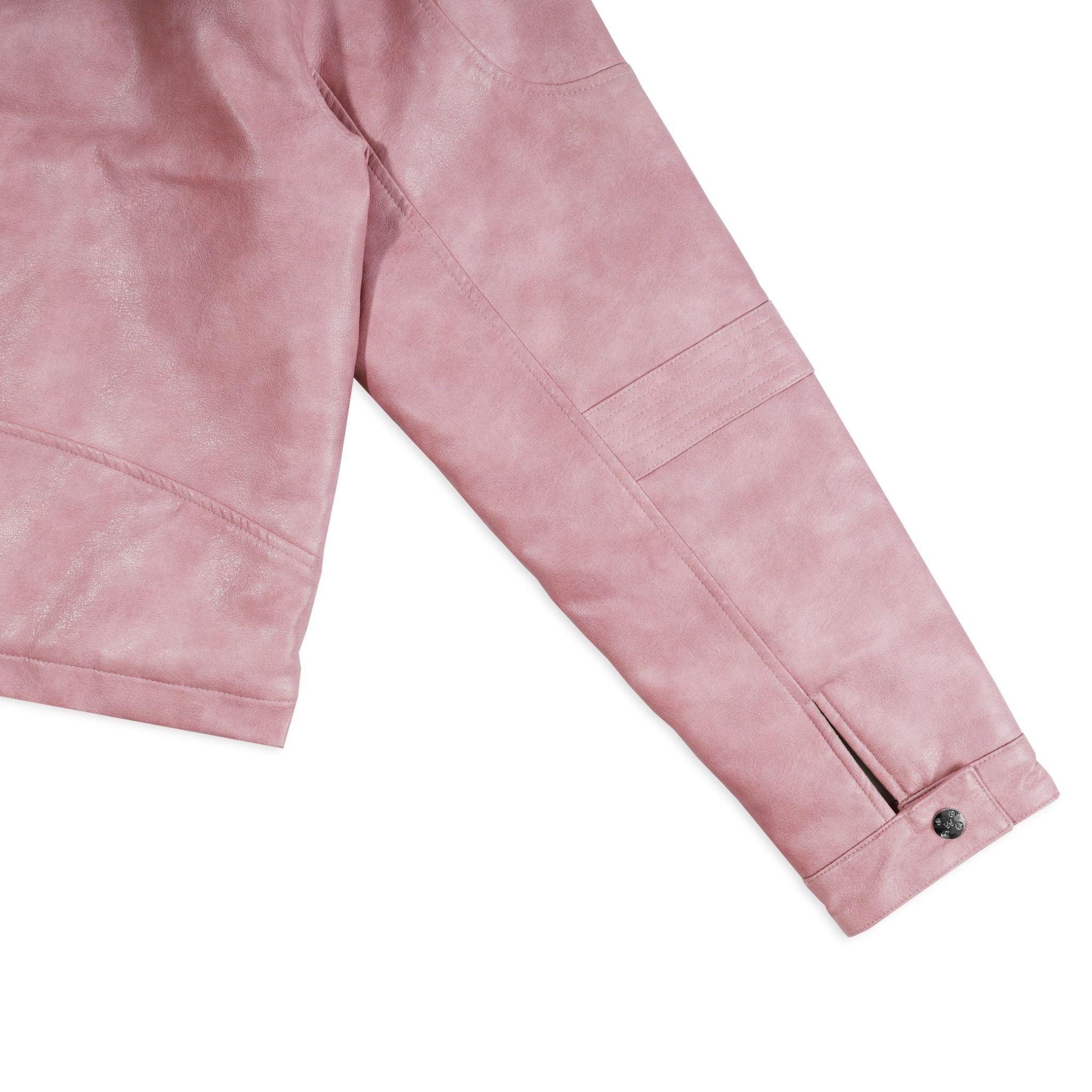  SWE BLOSSOM LEATHER JACKET - PINK 