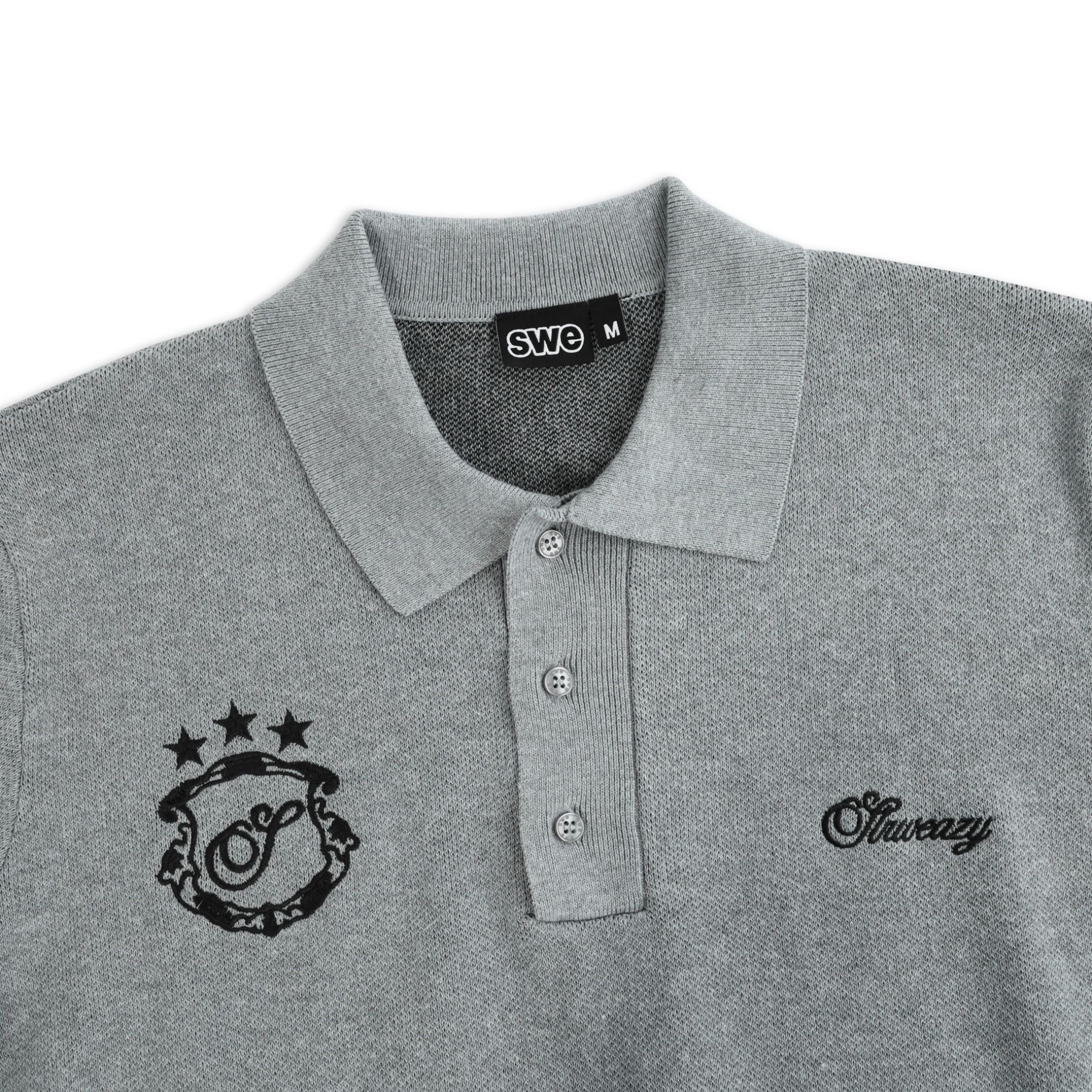  SWE KNIT POLO - GRAY 