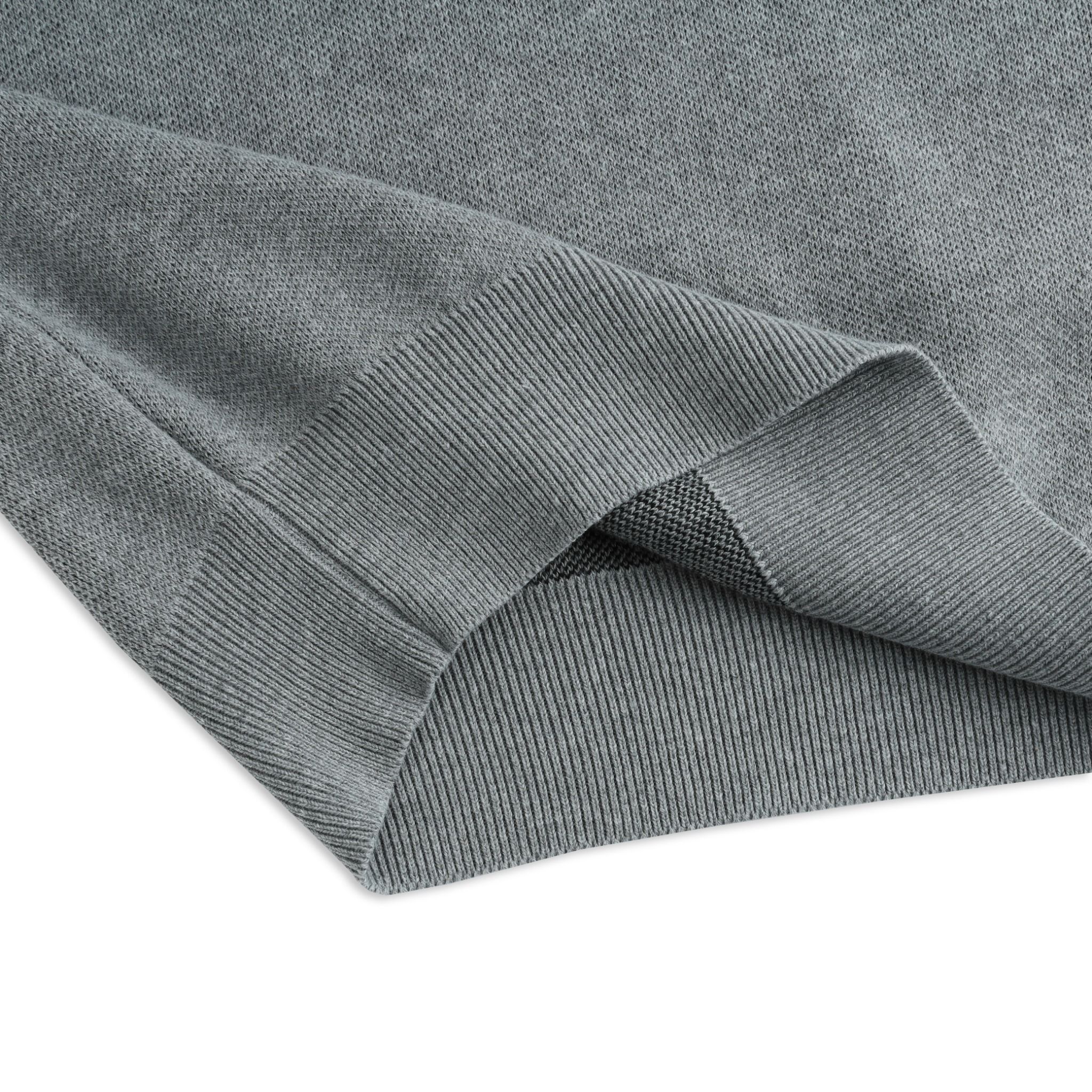  SWE KNIT POLO - GRAY 