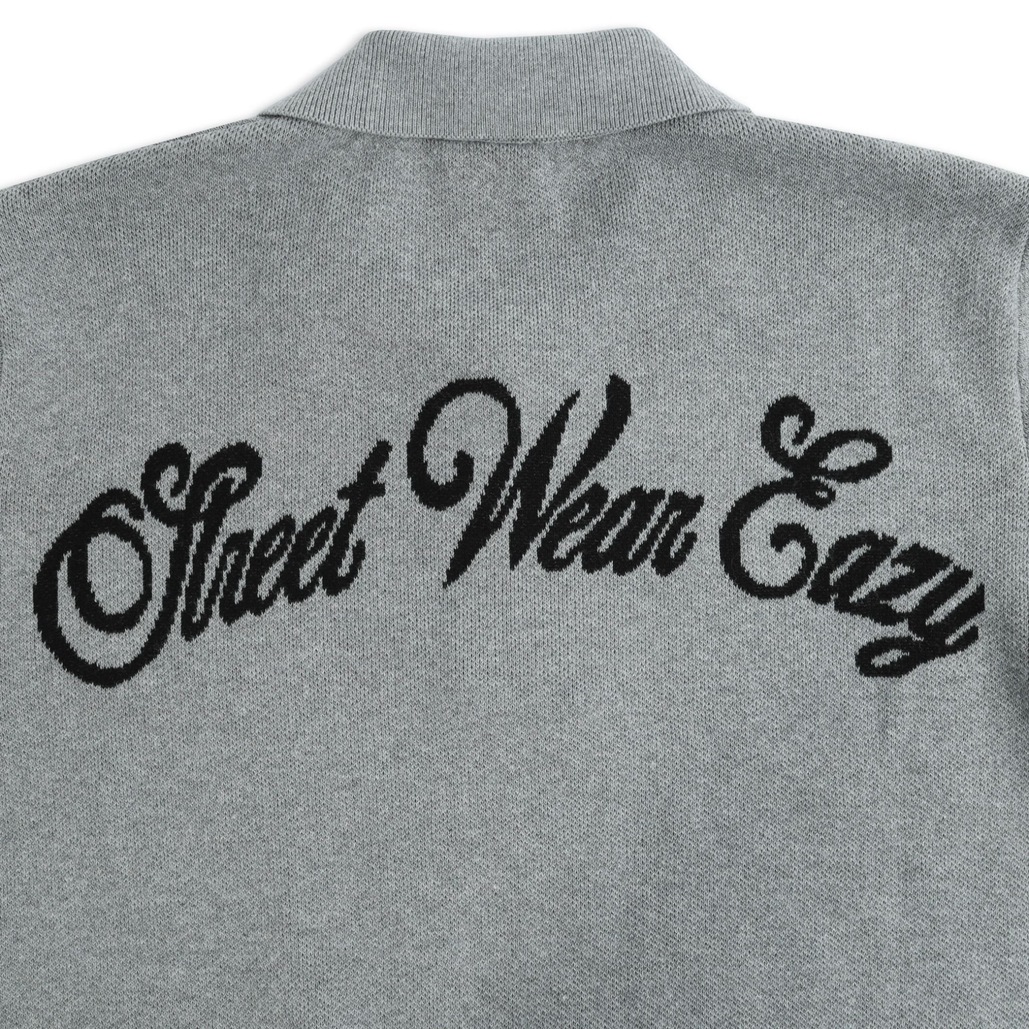  SWE KNIT POLO - GRAY 