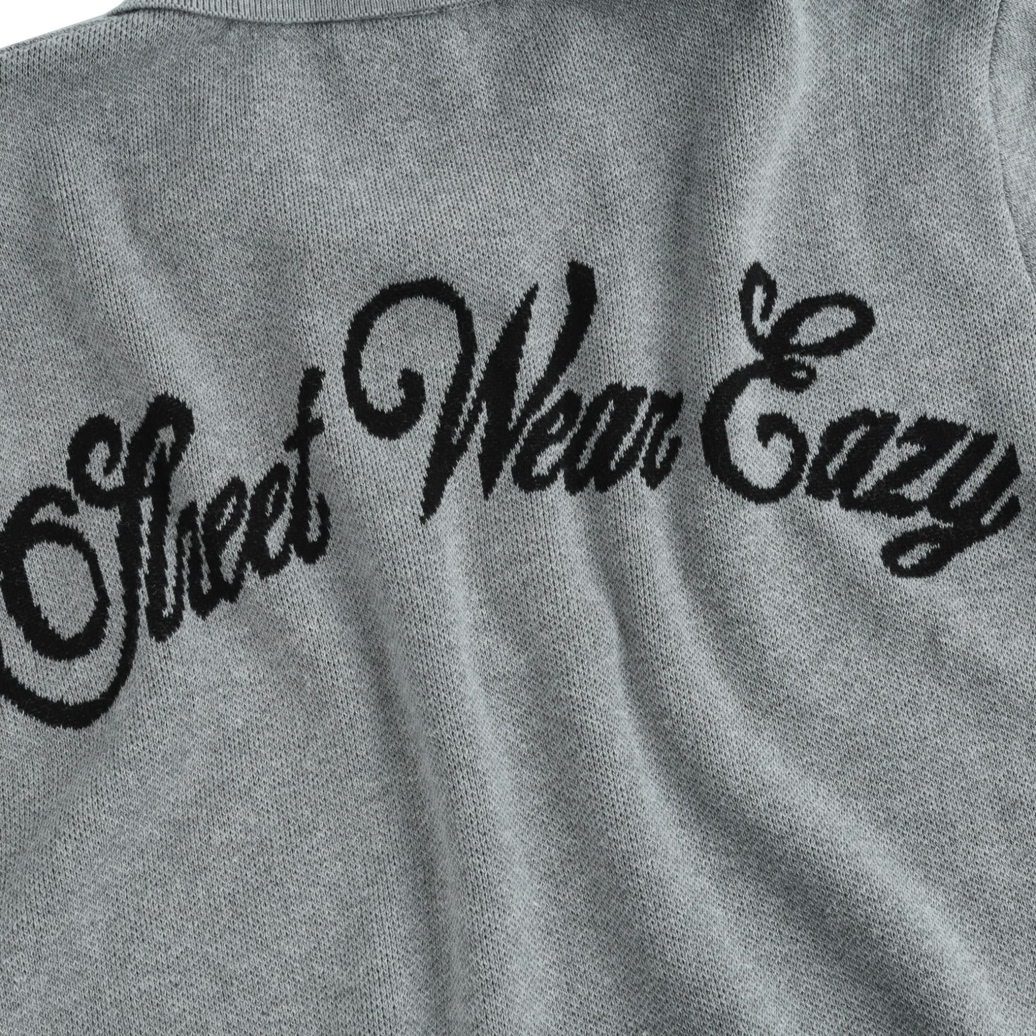  SWE KNIT POLO - GRAY 