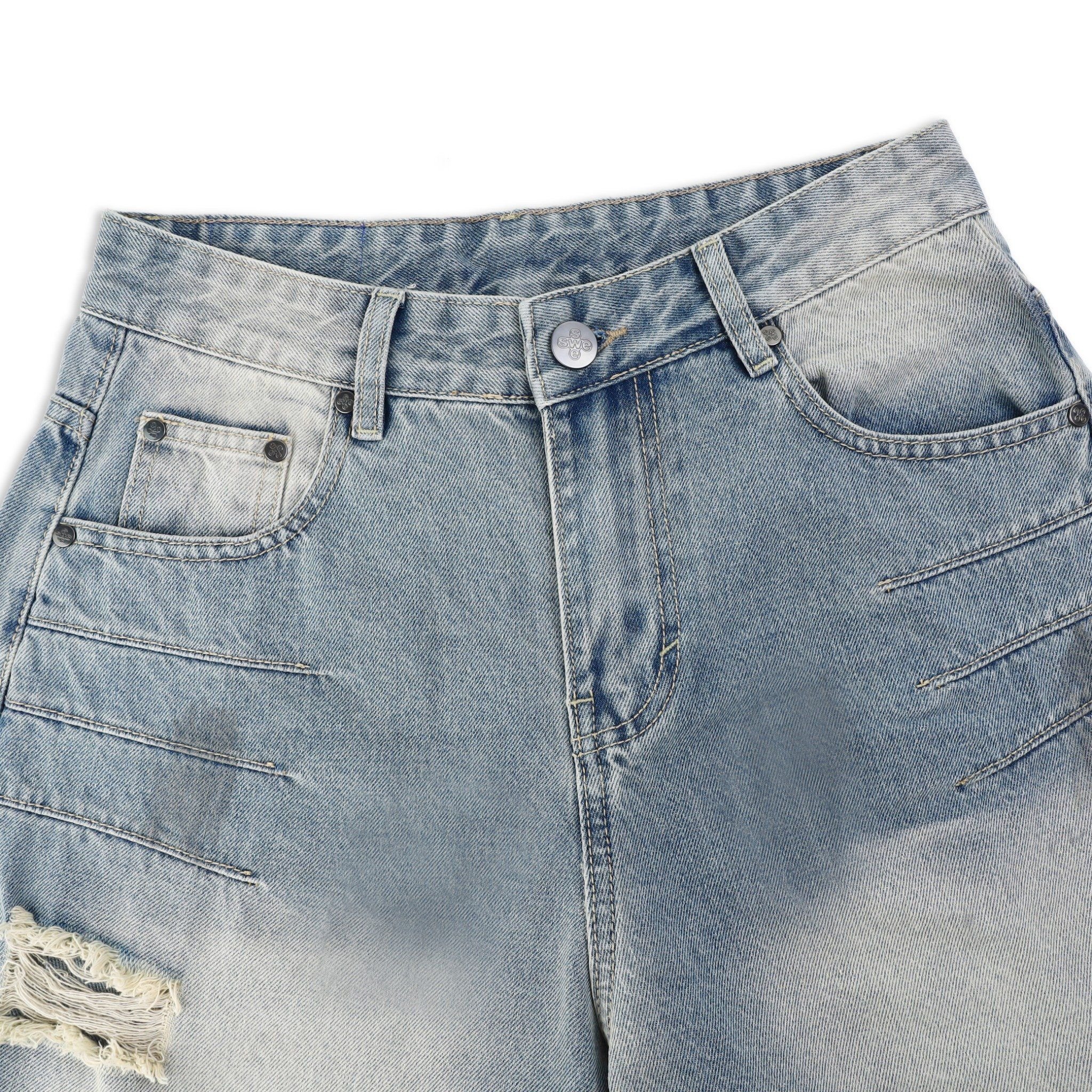  SWE ARC WIDE JEANS - WASHED BLUE 