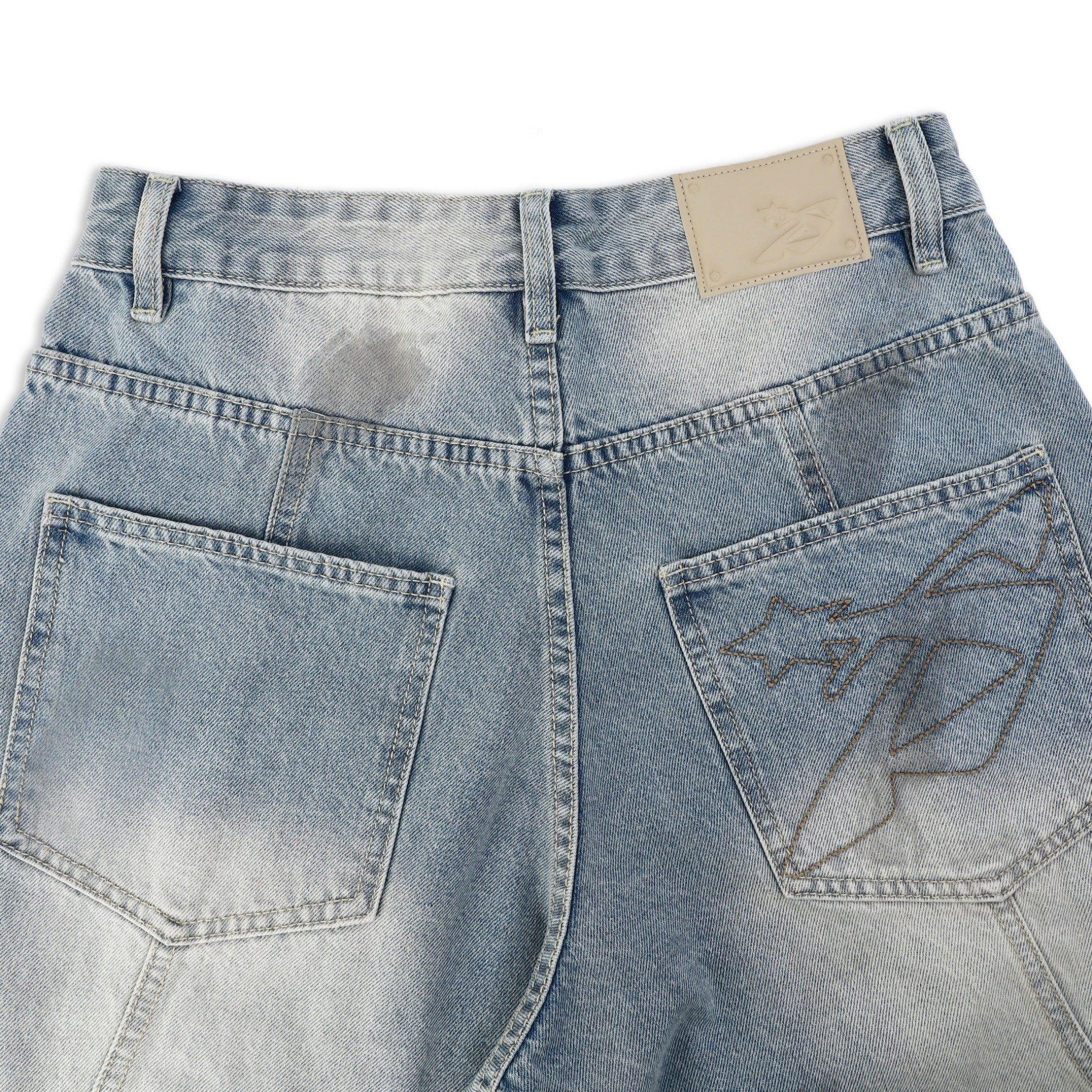  SWE ARC WIDE JEANS - WASHED BLUE 