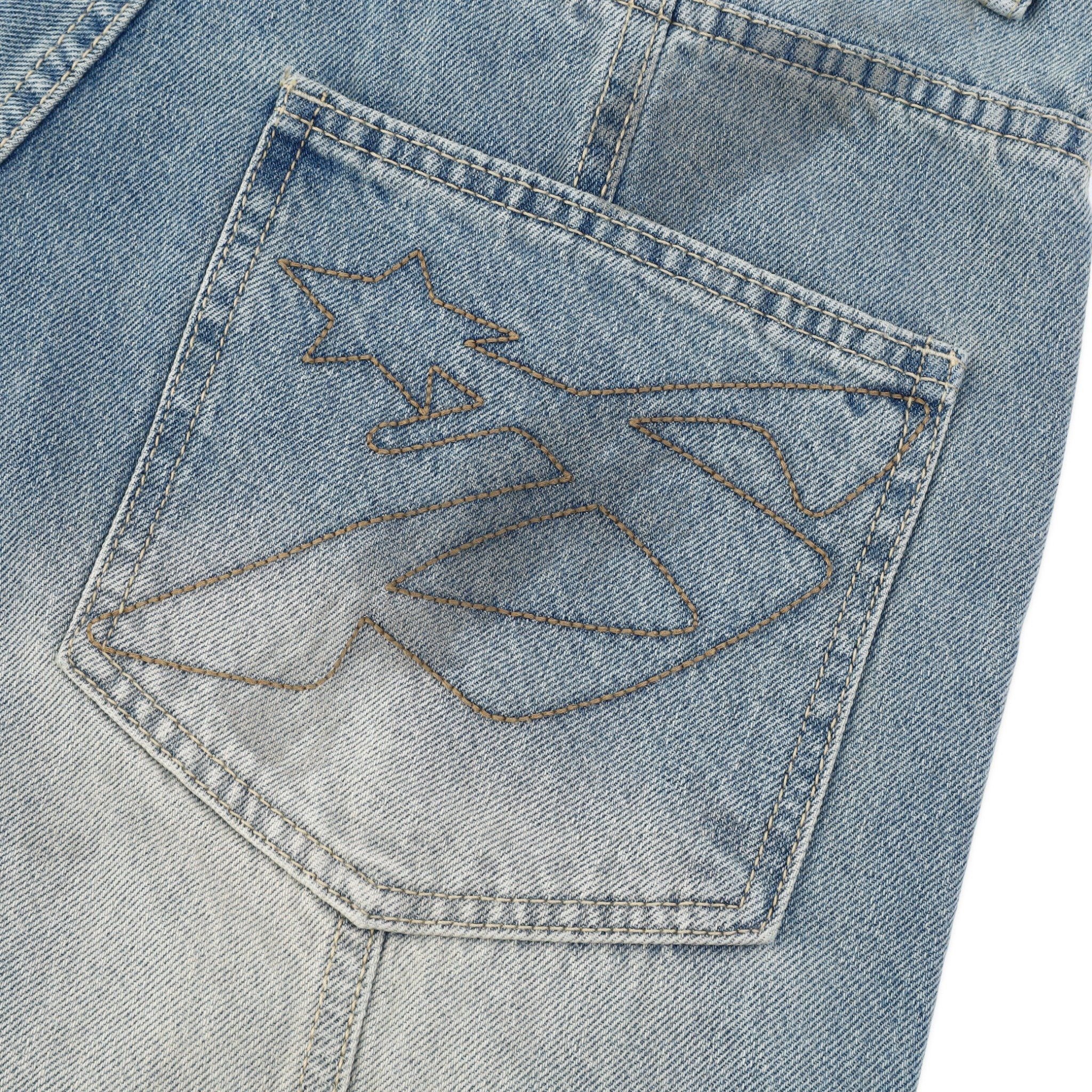  SWE ARC WIDE JEANS - WASHED BLUE 