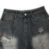  SWE INTERCUT DENIM SHORTS - WASHDED BLACK 
