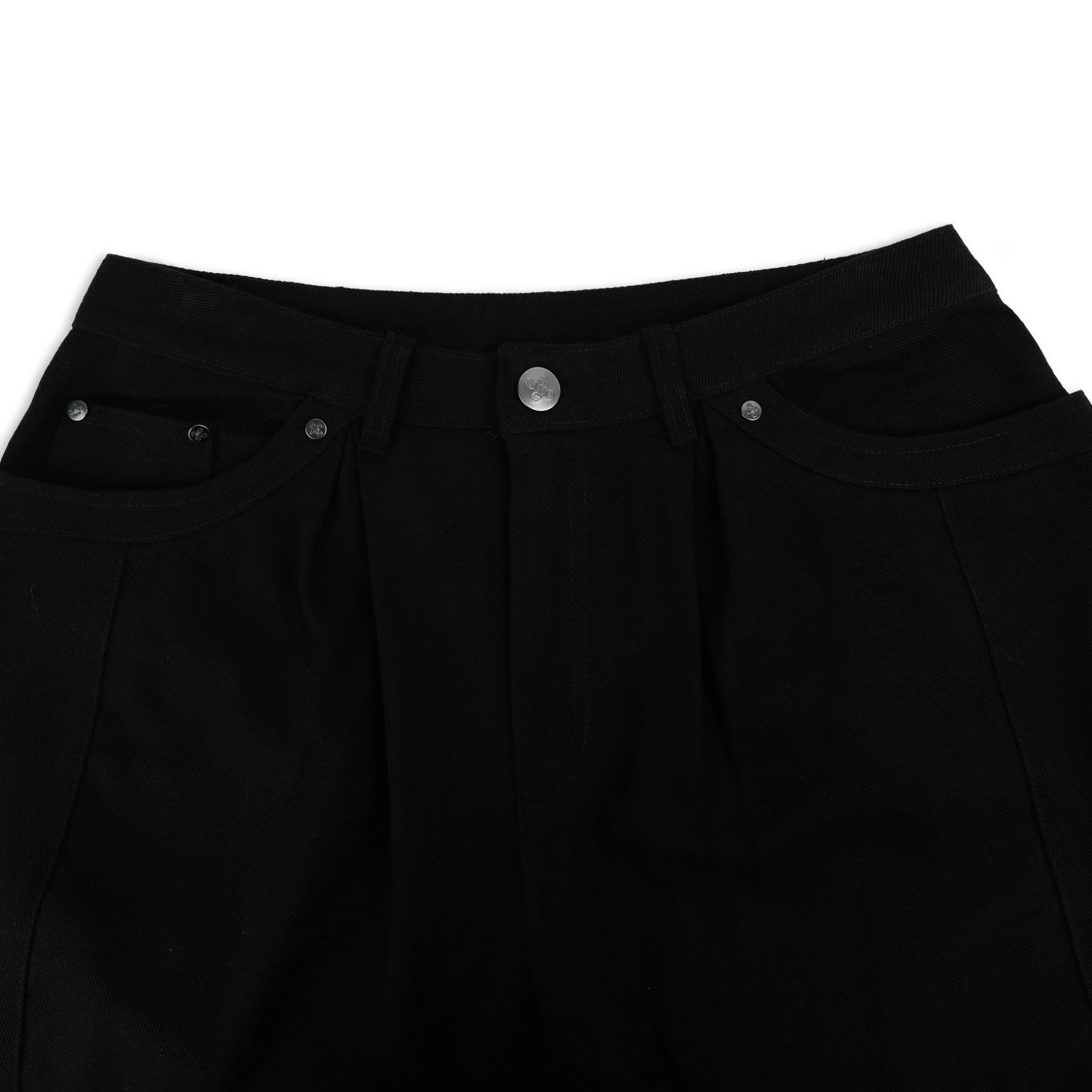  SWE BARREL KHAKI PANTS - BLACK 