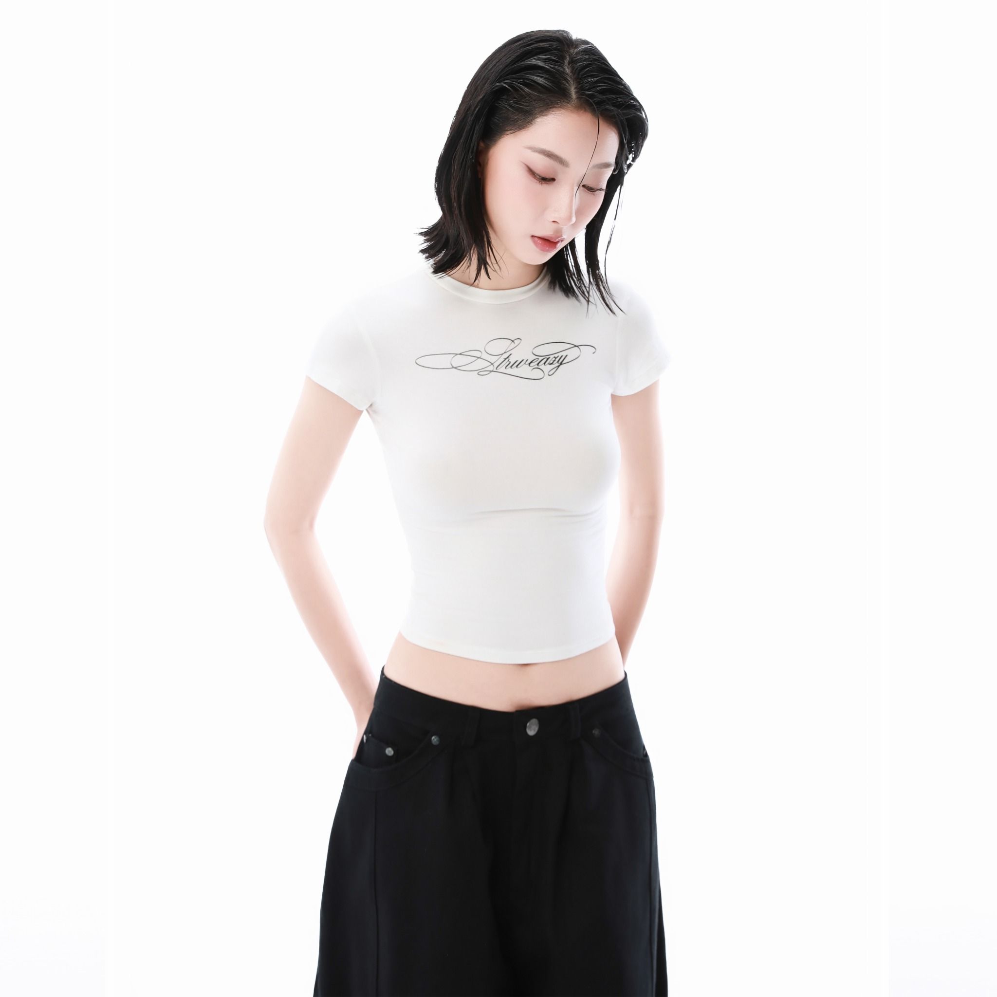  SWE FLOW BABY TEE - WHITE 