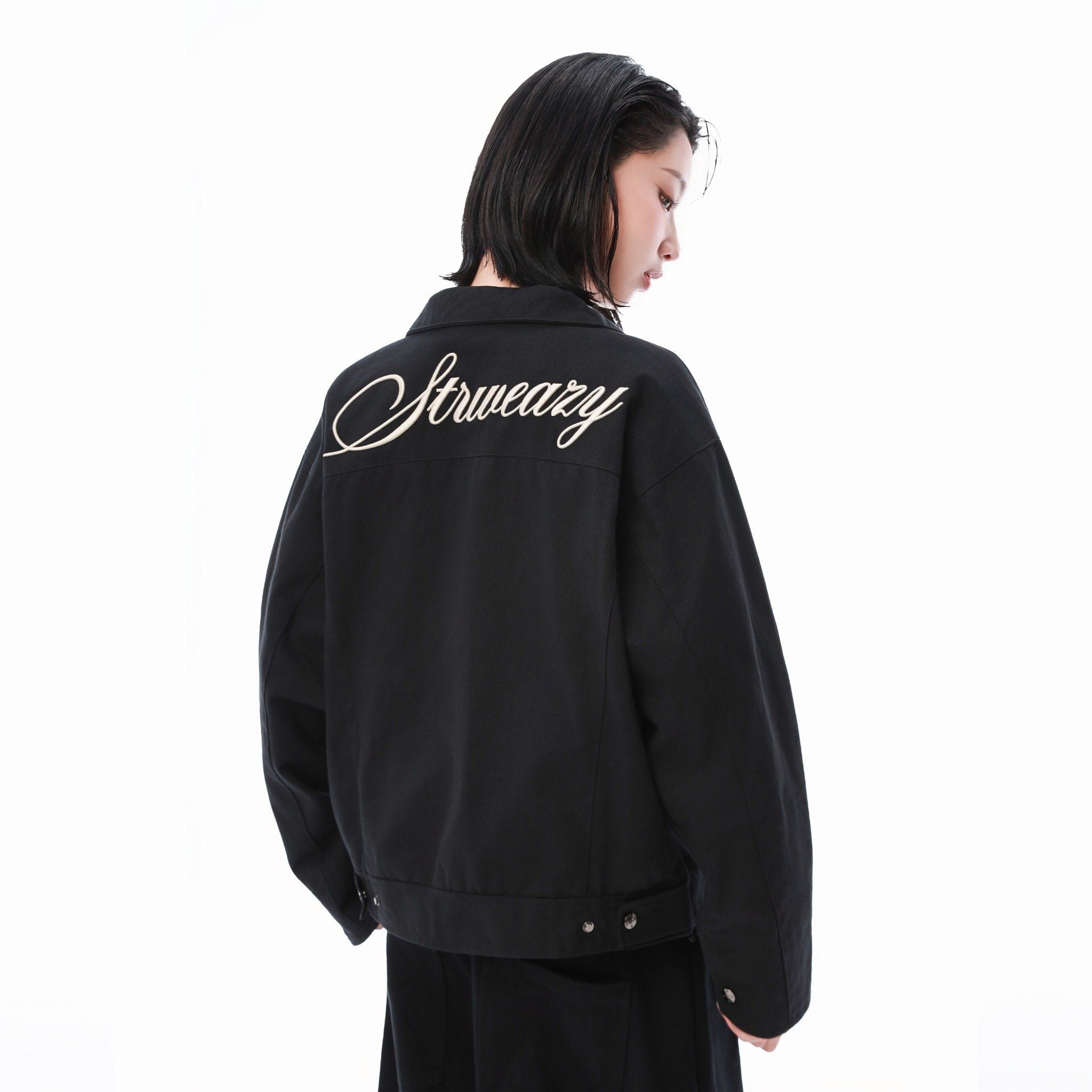  SWE SCRIPT JACKET - BLACK 