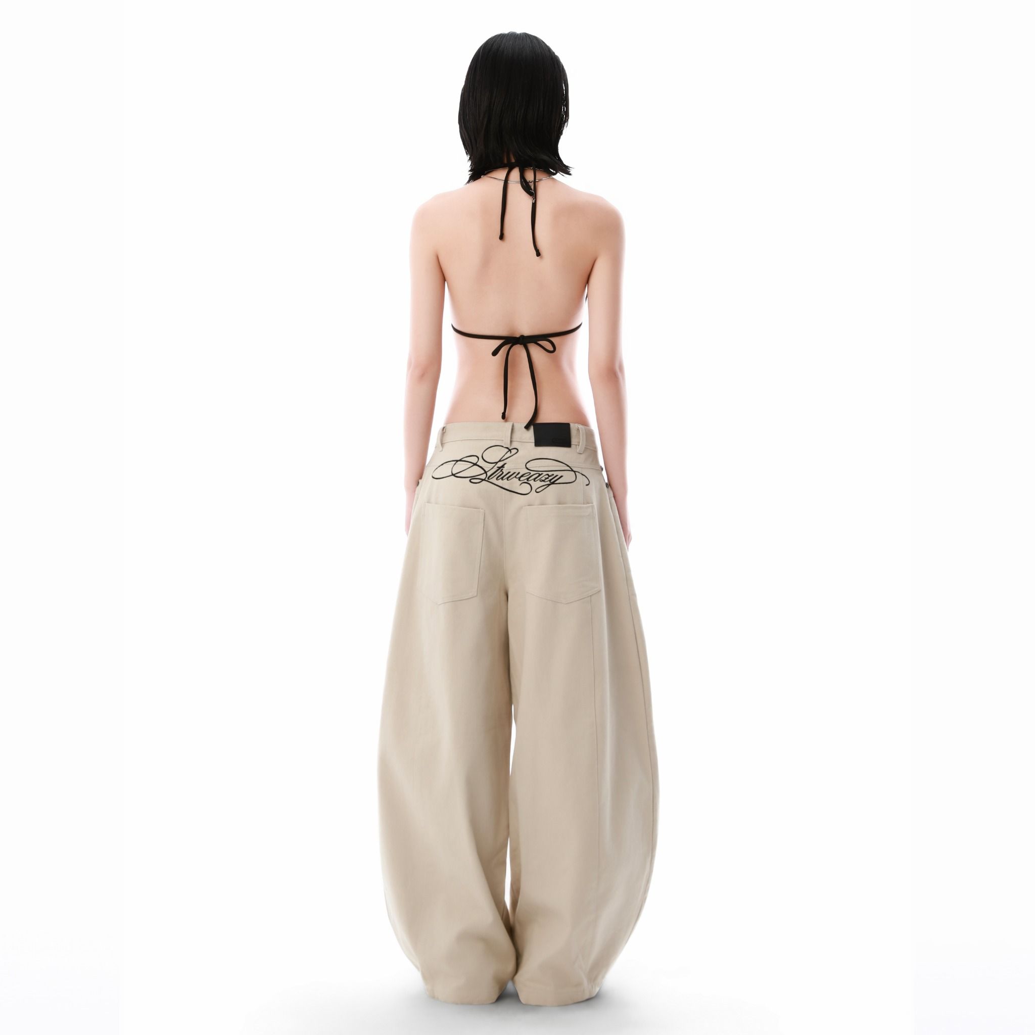  SWE BARREL KHAKI PANTS - BEIGE 