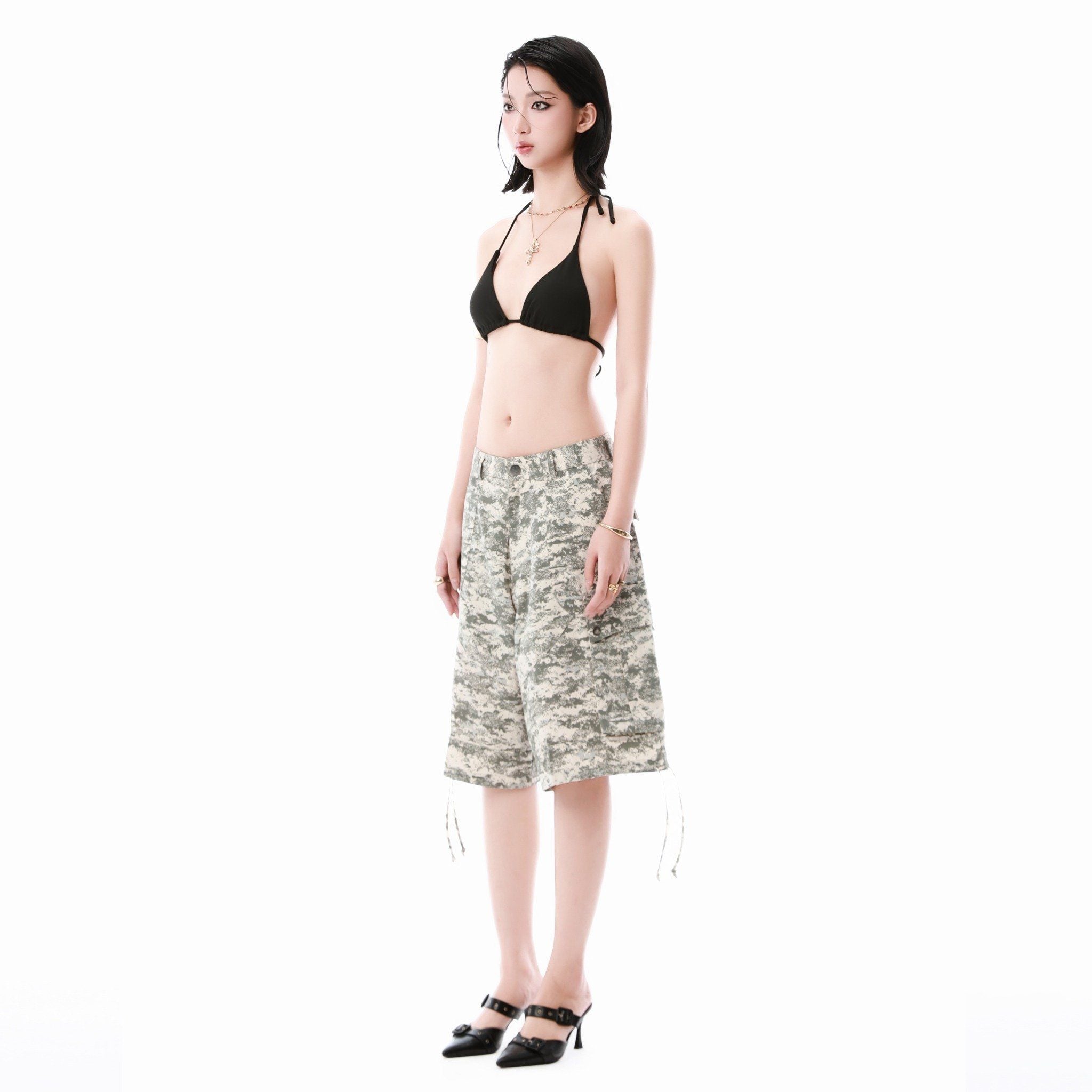  SWE CARGO SHORTS - SNOW CAMO 