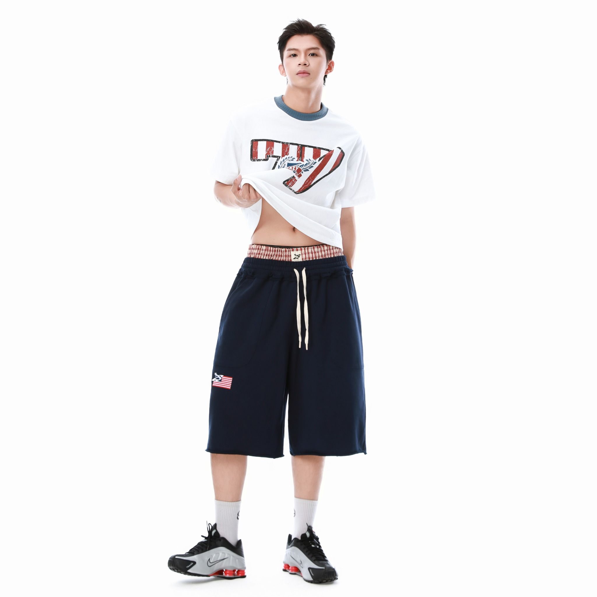  SWE DUALBAND SWEATSHORTS - NAVY 