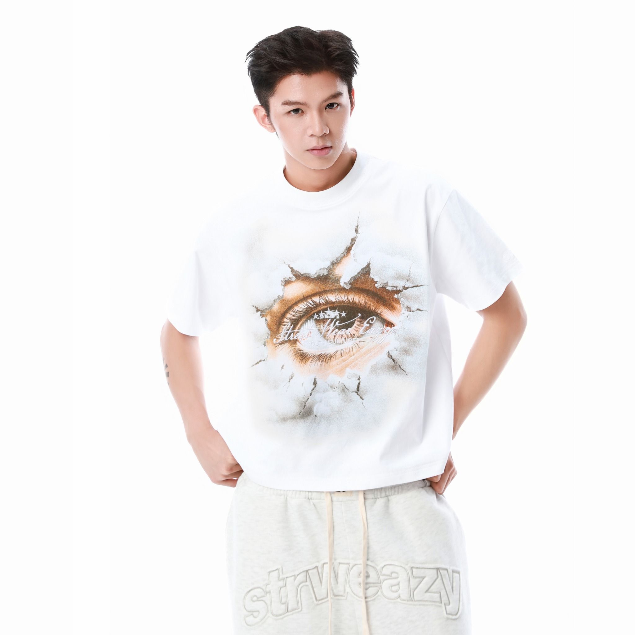  SWE SKEYE BOXY TEE - WHITE 