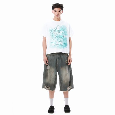  SWE HEAVEN BOXY TEE - WHITE 