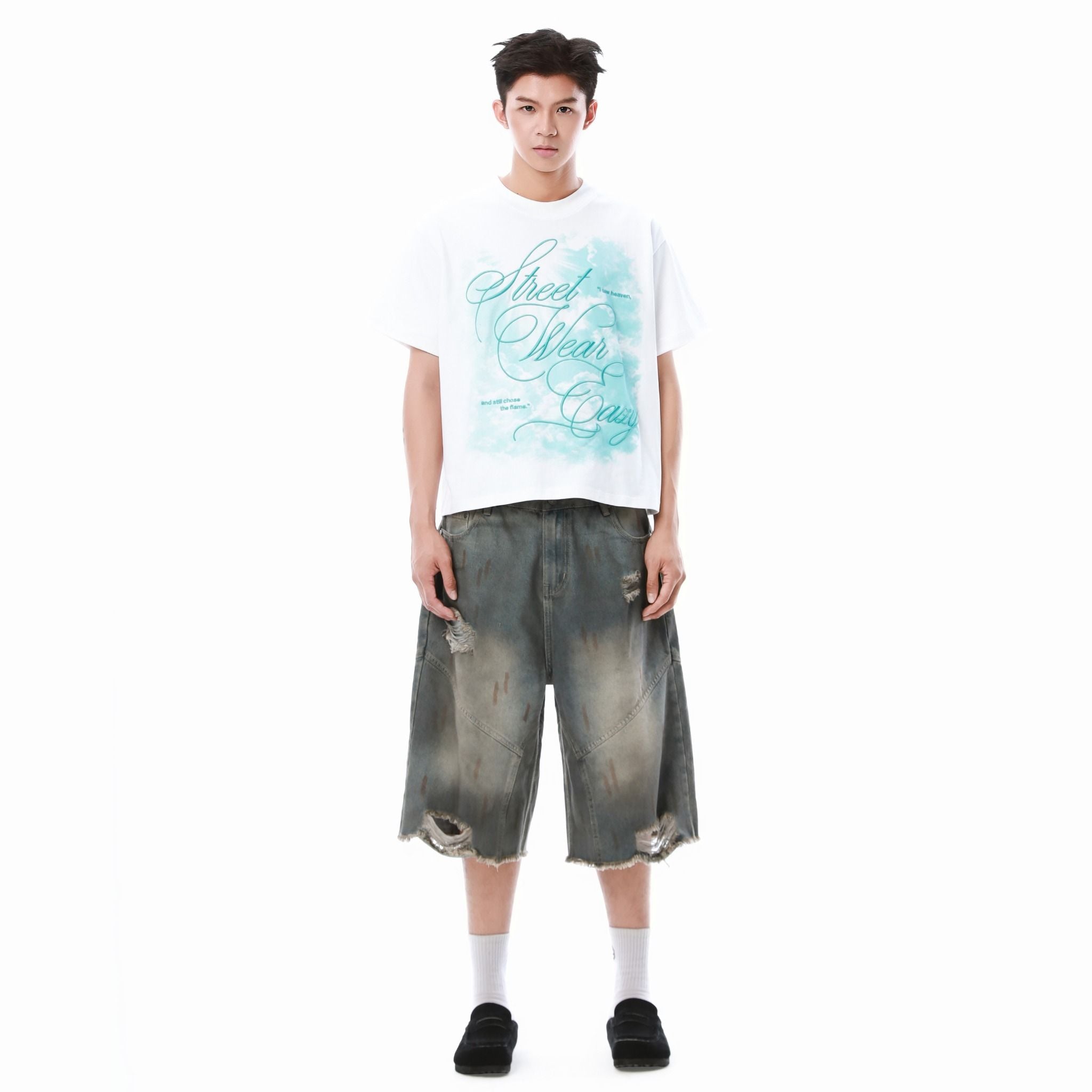  SWE HEAVEN BOXY TEE - WHITE 