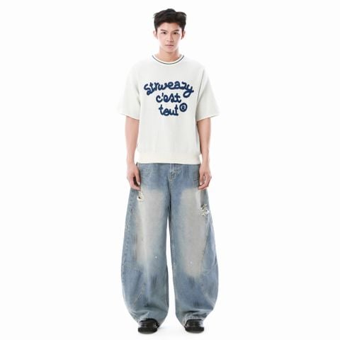  SWE C'EST TOUT KNIT TEE - OFFWHITE 