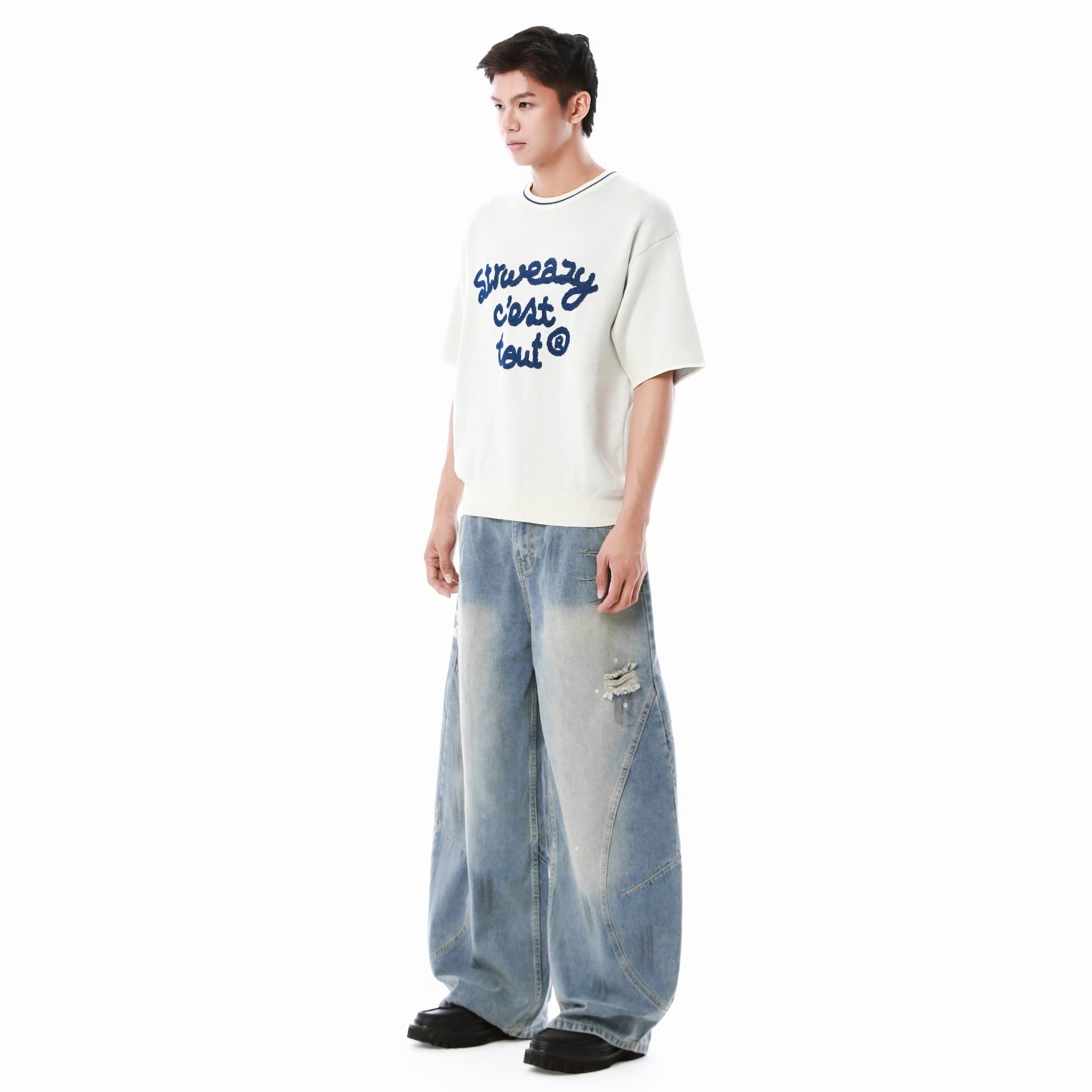  SWE C'EST TOUT KNIT TEE - OFFWHITE 