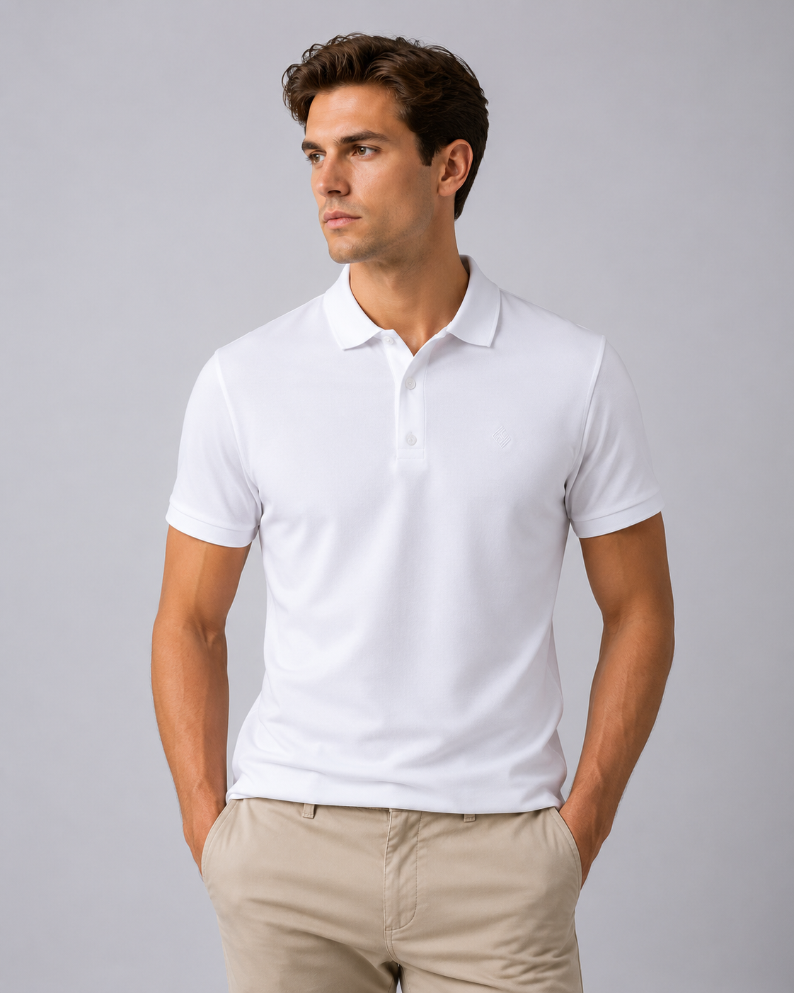 Áo polo nam trắng T12