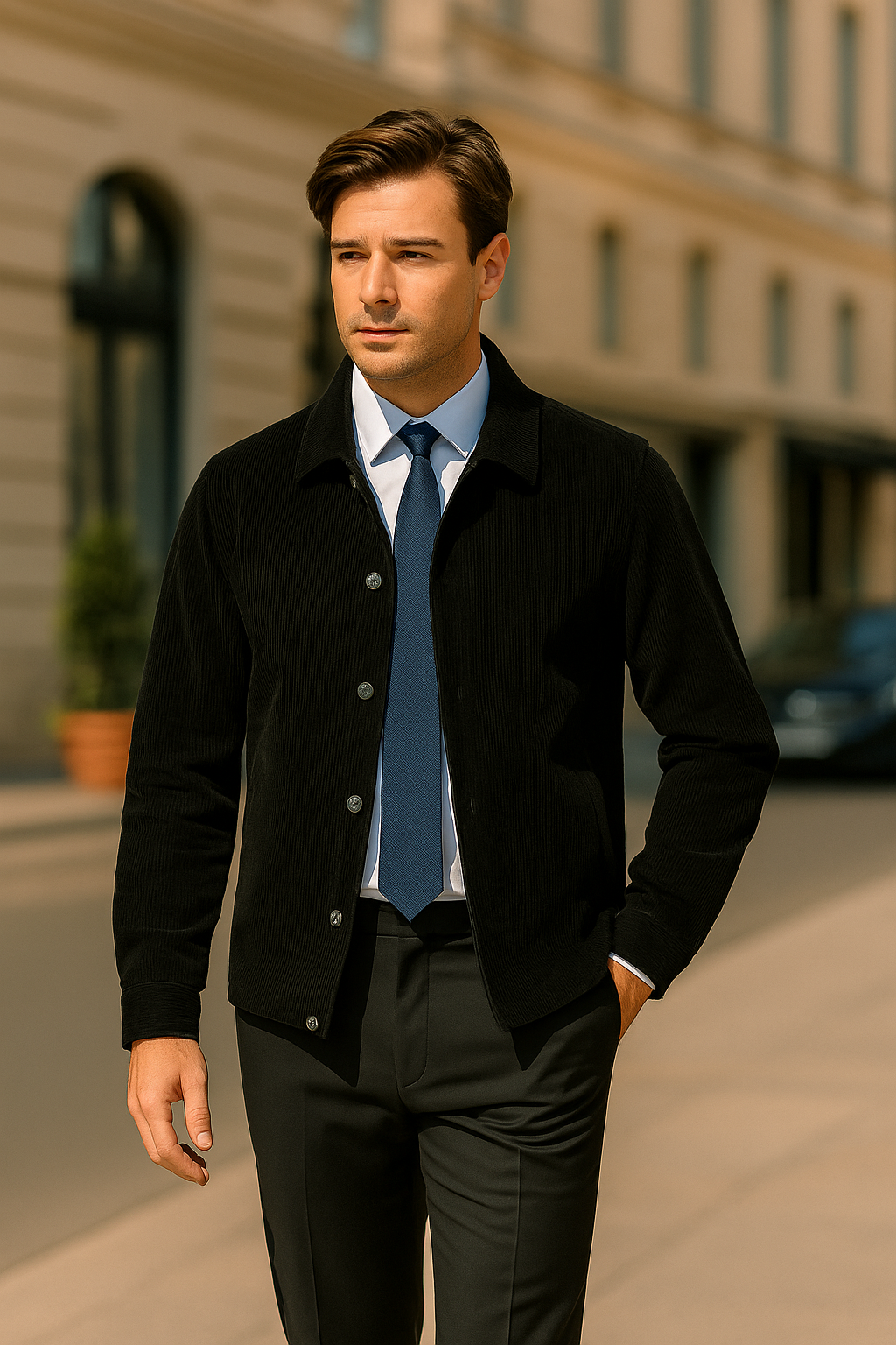 Áo khoác nhung tăm D01